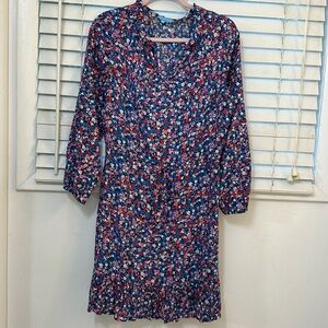 Draper James Floral Dress with Ruffle Detail